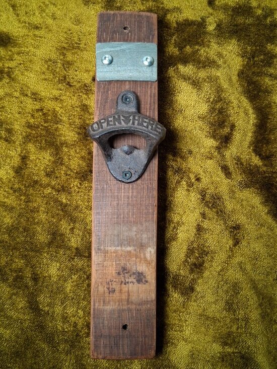 Handmade Other - Handmade Wine Barrel Wood Bottle Opener Rustic Barware Bar Restaurant Mancave